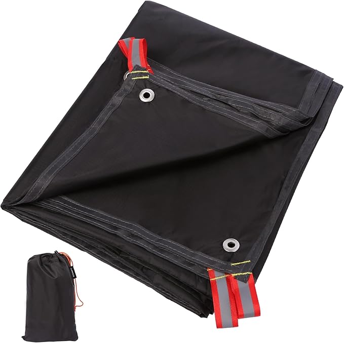 REDCAMP Ultralight Tent Footprint, PU 2000 Waterproof Camping Tent Tarp with Drawstring Carrying Bag, Waterproof Camping Tarp for Outdoor Hiking Camping
