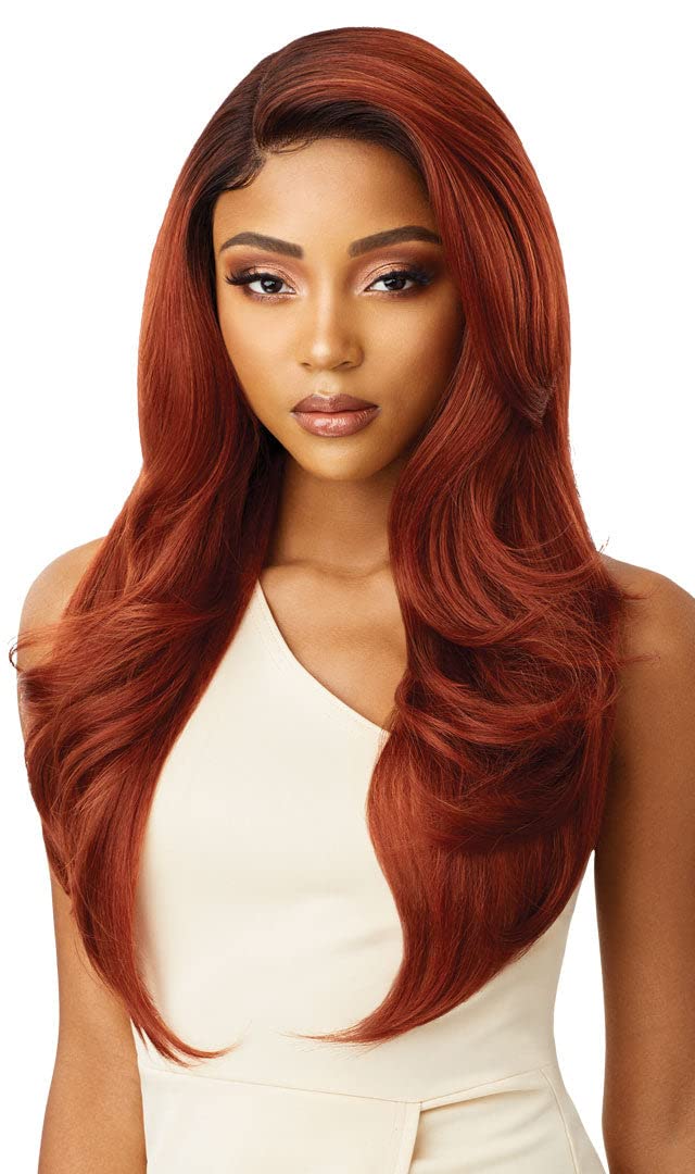 Premium Swiss Lace Front Wig Melted Hairline CATALINA Ear-to-Ear Soft Lace Pre-attached Elastic band (DR2/CINSP)
