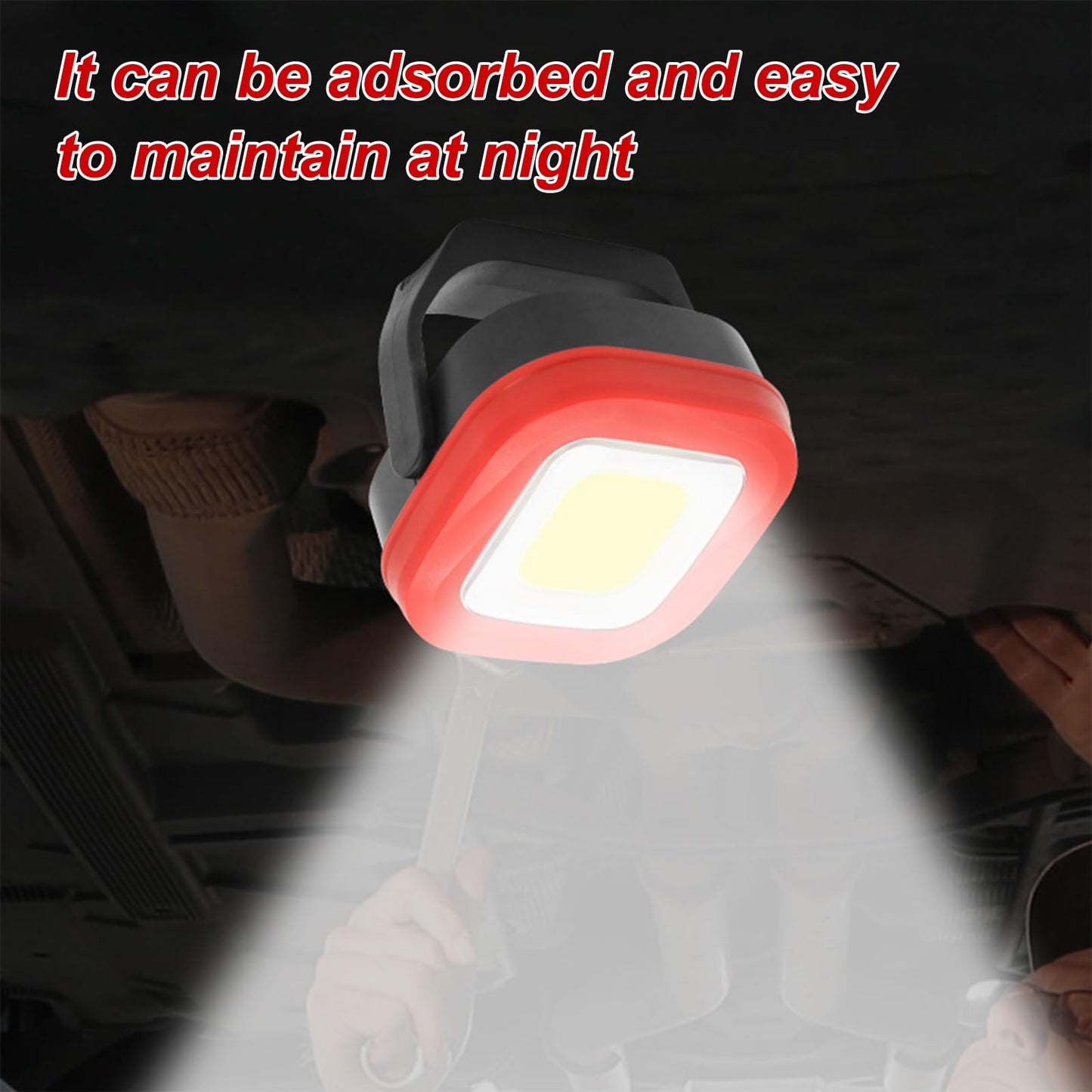 1000 Lumen LED Spotlight, LED Work Light with 4 Light Modes and 180° rotatable, Versatile and Portable Construction Spotlight for Indoor and Outdoor use