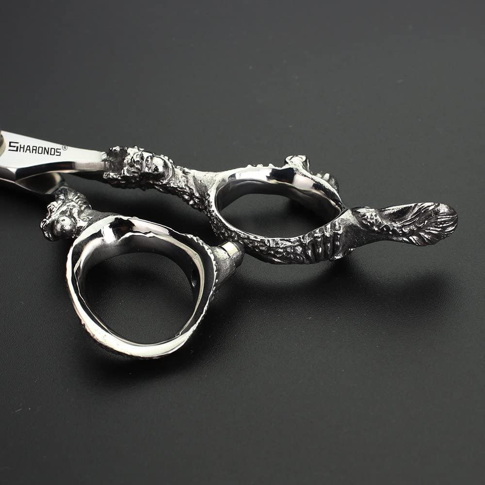 Hair Cutting Scissors Shears Professional Barber 6 inch Hairdressing Scissor Home Use for Man Woman Adults Kids Babies