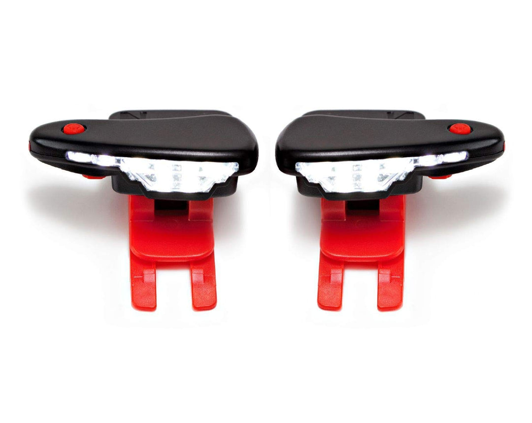 Night Runner 270 Shoe Lights - Rechargeable Battery & Waterproof Light for Runners, Dog Walking, Hiking - Best Safety Running Gear for High Visibility in Low Light - Red