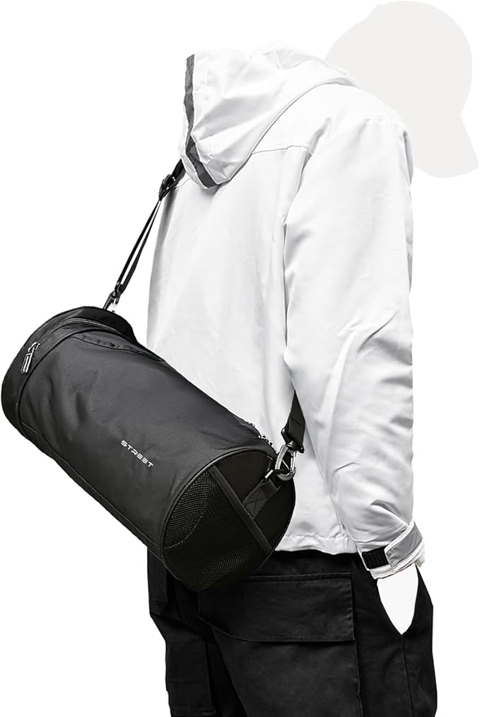 Sports Gym Bag for Men and Women Workout Bags Mens Gym Bag Black Small