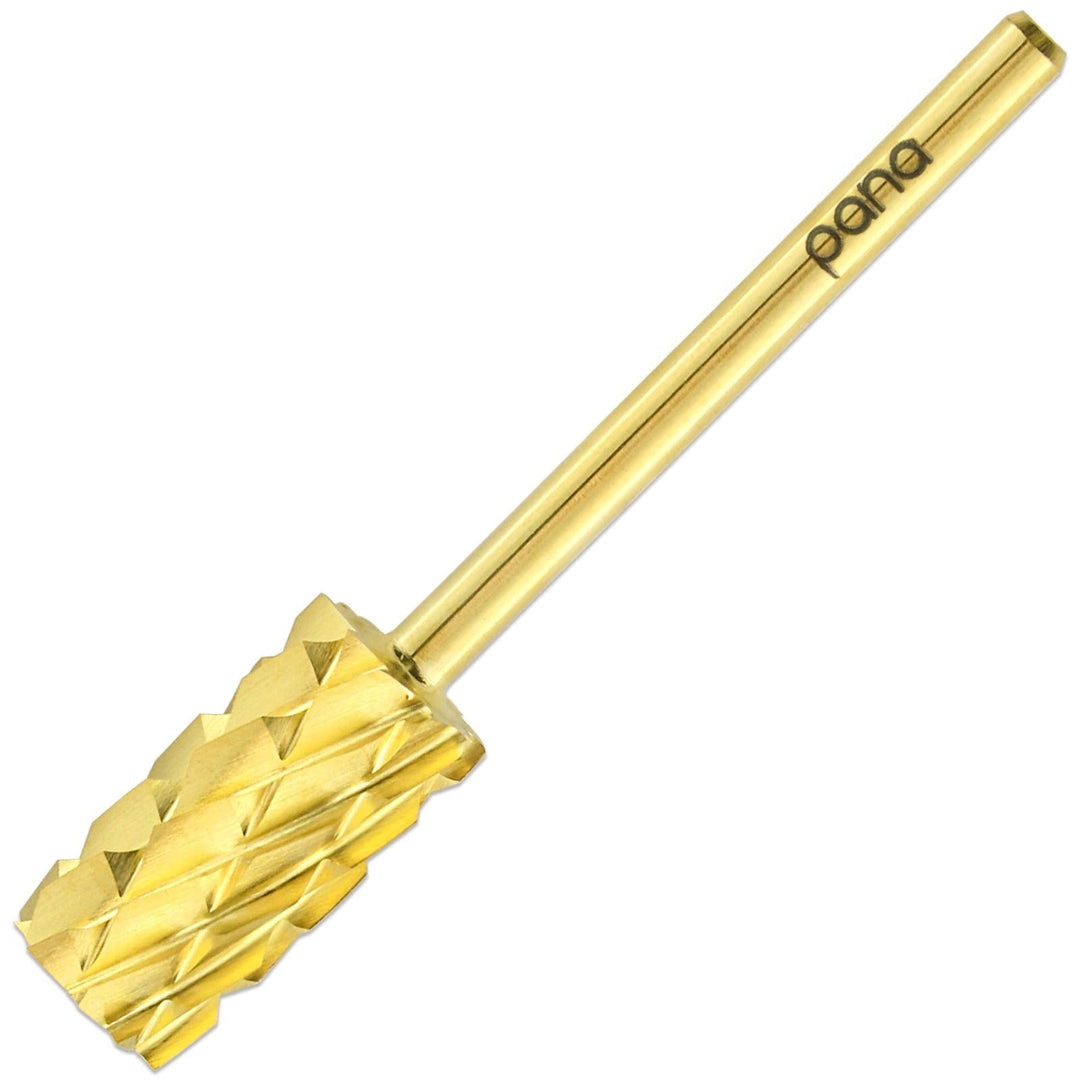 Usa Pana 3/32'' Shank Size Professional - Flat Top Large Barrel Carbide Bits 5X Coarse To Extra Fine Grit - Nail Drill Bit For D