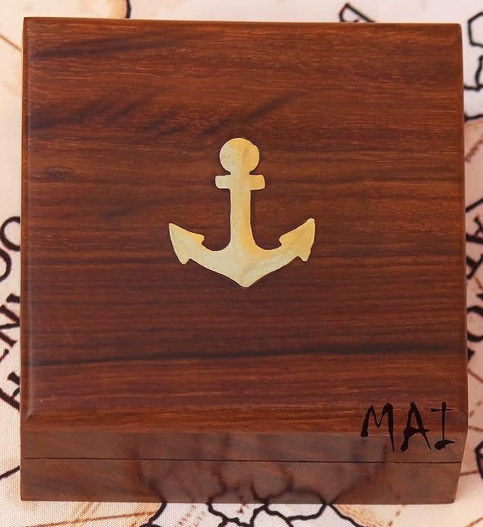 Will You Come Travel With Me? Shall We Stick By Each Other As Long As We Live? Vintage Quote Brass Compass with Wooden Box Scripture-WALT WHITMAN, Gifts Idea, Girls/Boys, Lovers, Husband, Wife, Fiancé