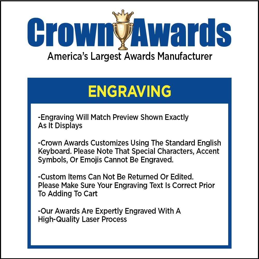 Crown Awards Corporate Employee Recognition Plaques - 8 x 10 Retirement Etched Recognition Trophy Plaque Award Prime