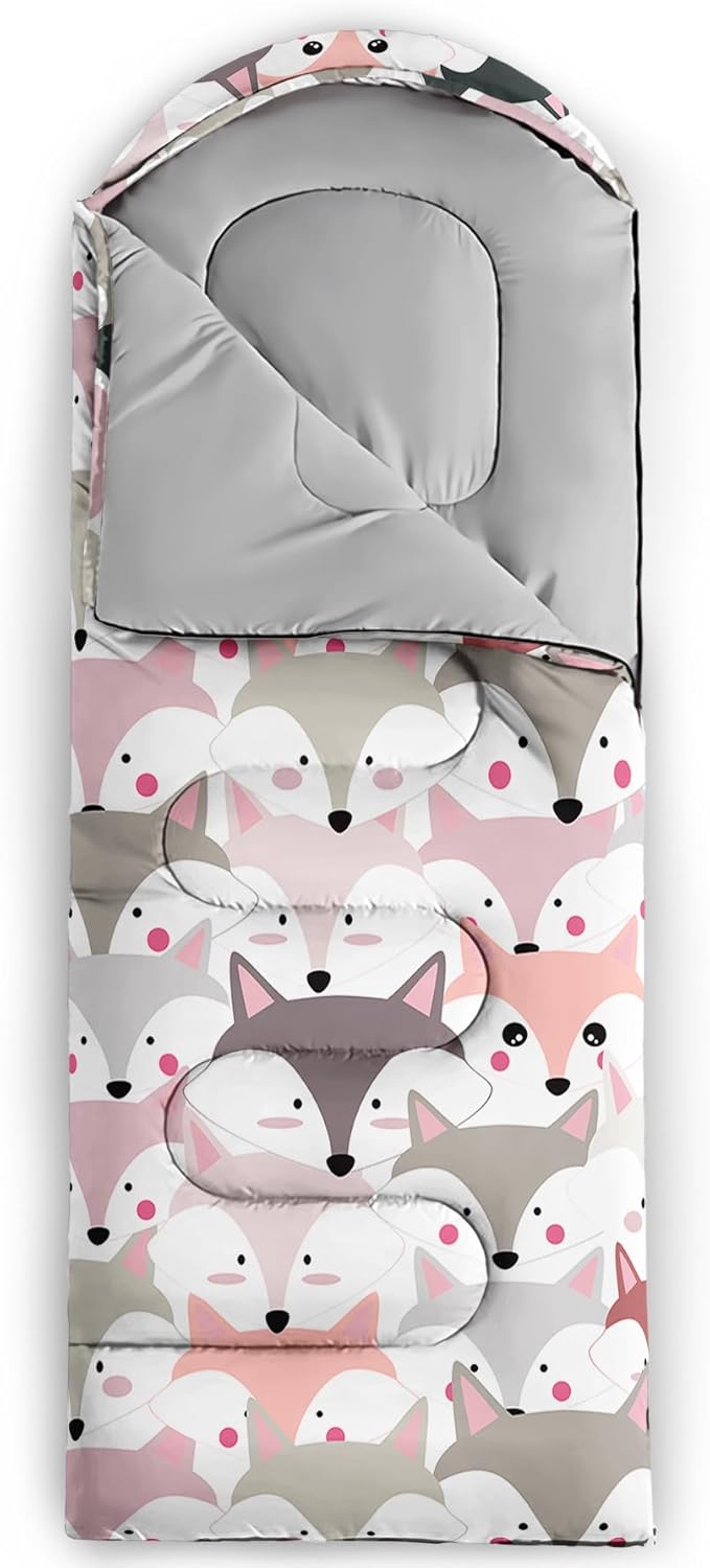 AILONEN Boys Sports Camping Sleeping Bags,Lightweight & Waterproof,3 Season Warm & Cool Weather,Black Player Basketball Sleeping Bags for Kids Adults,Travelling,Outdoors