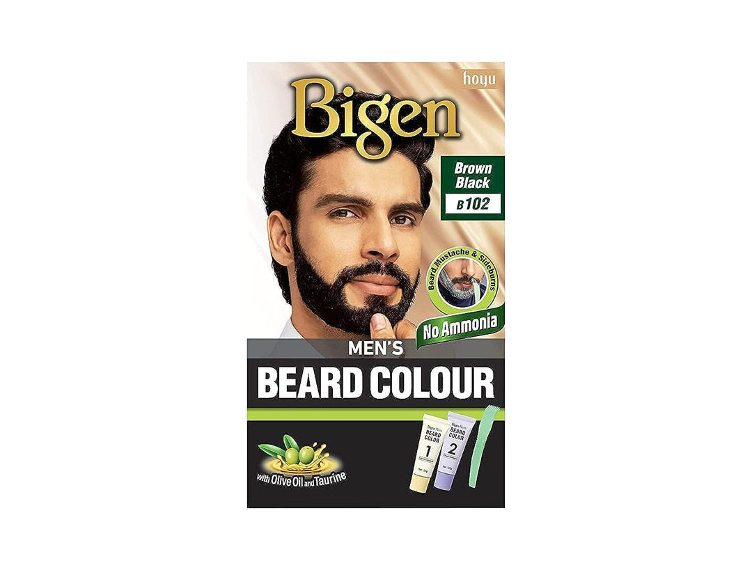 Bigen Men'S Beard Color, 40G - Brownish Black B102 (Pack Of 1)