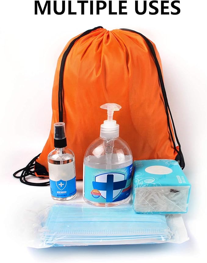 GoodtoU 32 Pcs Multicolor Drawstring Gym Backpack Bulk 16 Colors 15.5" x 13.5" Unisex Casual Sports Multi-Sport Foldable Cinch Bag