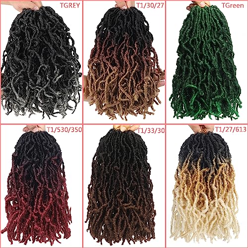 8 Packs Short Faux Locs Crochet Hair 120 Strands 12Inch Soft Locs wavy Dreadlocks Crochet Braids Natural Black Pre-Looped Crochet Hair for Women (1B, 12 Inch (Pack of 8))