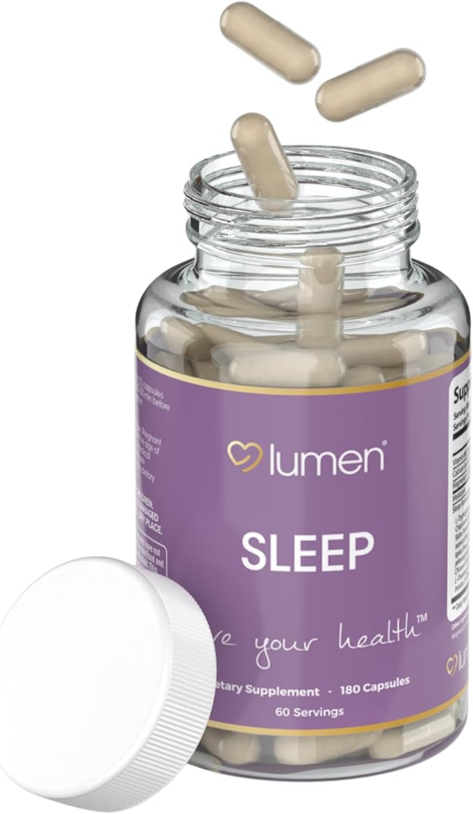 Natural Sleep for Adults – Herbal Supplement with Melatonin, Valerian Root, Magnesium - Deep Sleep Support to Promote Calm Deep Sleeping for Better Rest (180 Count)