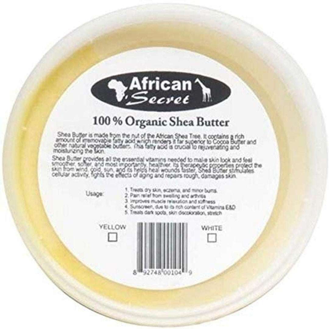 African Secret 100% Shea Butter Smooth Yellow - 8 Oz