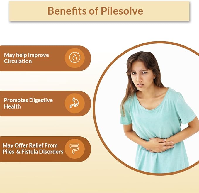 Pilesolve Natural Herbal Supplement with Licorice and Ginger - Non-GMO - 100% Vegan Ayurveda Supplement Powder