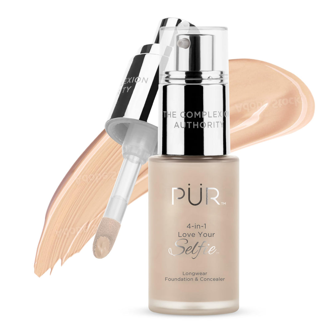 Pr Beauty 4-In-1 Love Your Selfie Longwear Foundation & Concealer, Full Coverage Liquid Foundation, Hydrating Formula, Cruelty F