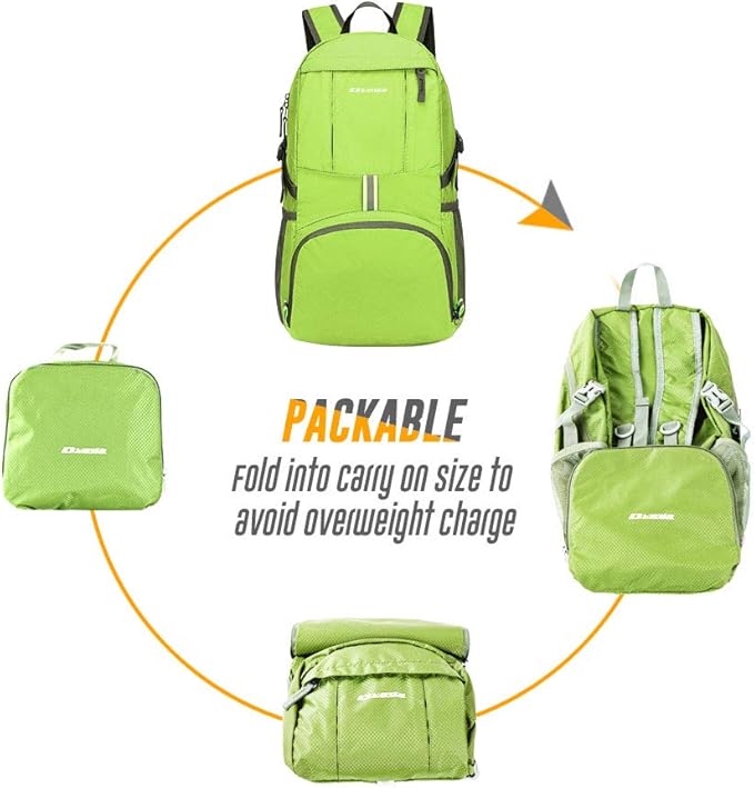 35L Lightweight Packable Backpack Waterproof Durable Hiking Travel Backpack Daypack