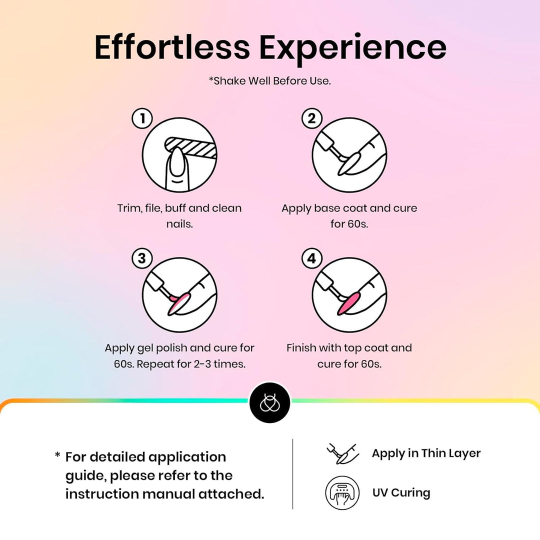 Beetles 36-Color Gel Nail Polish Set | Sparkle & Glitter | Manicure Kit for Women