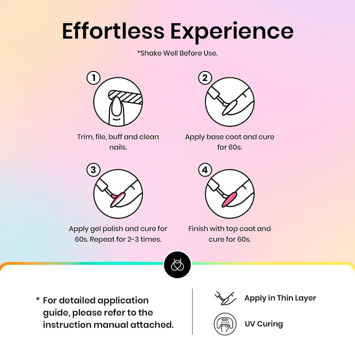 Beetles 36-Color Gel Nail Polish Set | Sparkle & Glitter | Manicure Kit for Women