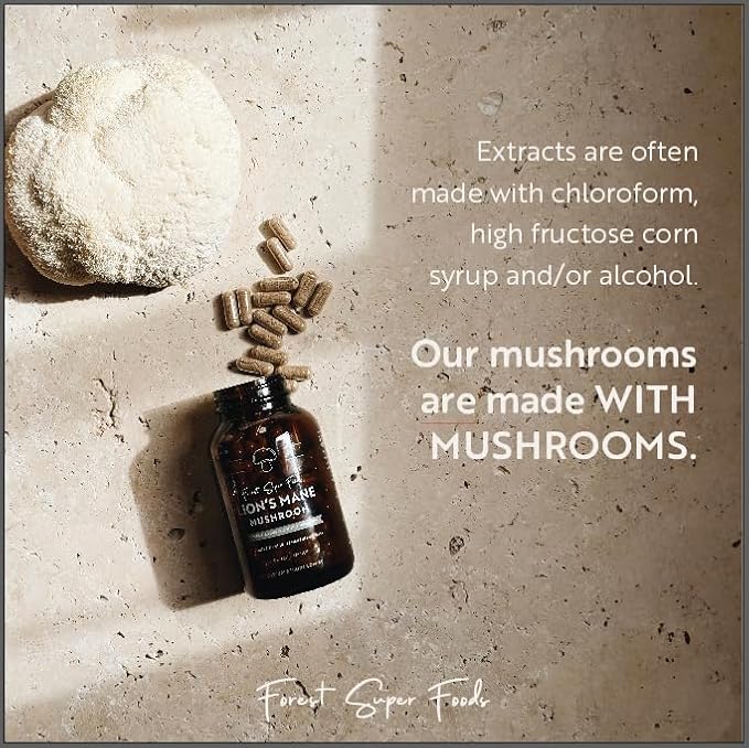 Australian Grown Turkey Tail Whole Mushroom (Includes Mycelium) - Great for Gut Health + Supporting The Bodys Natural defenses, 120x Capsules