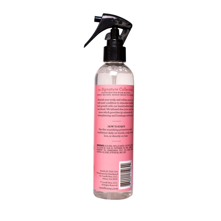 Camille Rose Mint Condition Braid and Scalp Spray, with Aloe Vera and Sea Moss to Hydrate, Reduce Breakage, and Nourish the Scalp, 8 fl oz