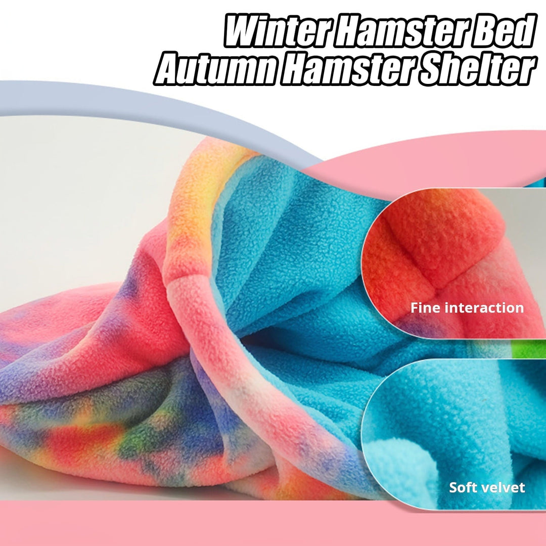 Eoperou Hamster Sleeping Bag Soft Fleece Winter Warm - Hideout Nest Guinea Pig Snuggle Sack Small Animals Cozy Cave for Rabbit Chinchillas Rat Squirrel Hedgehog