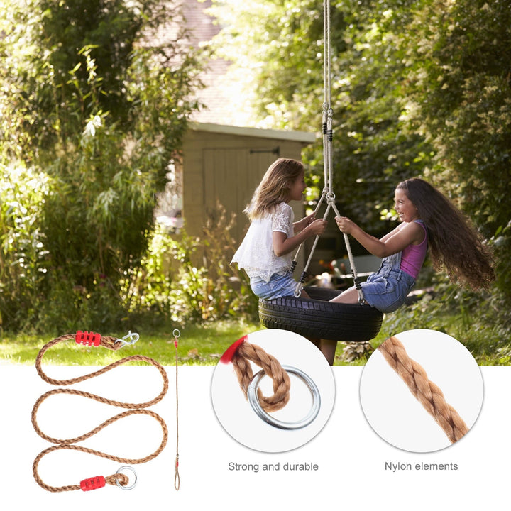 UPOUART 2Pcs Hammock Hanging Rope for Tree Swing and Chair 71.53X1.89X0.79in