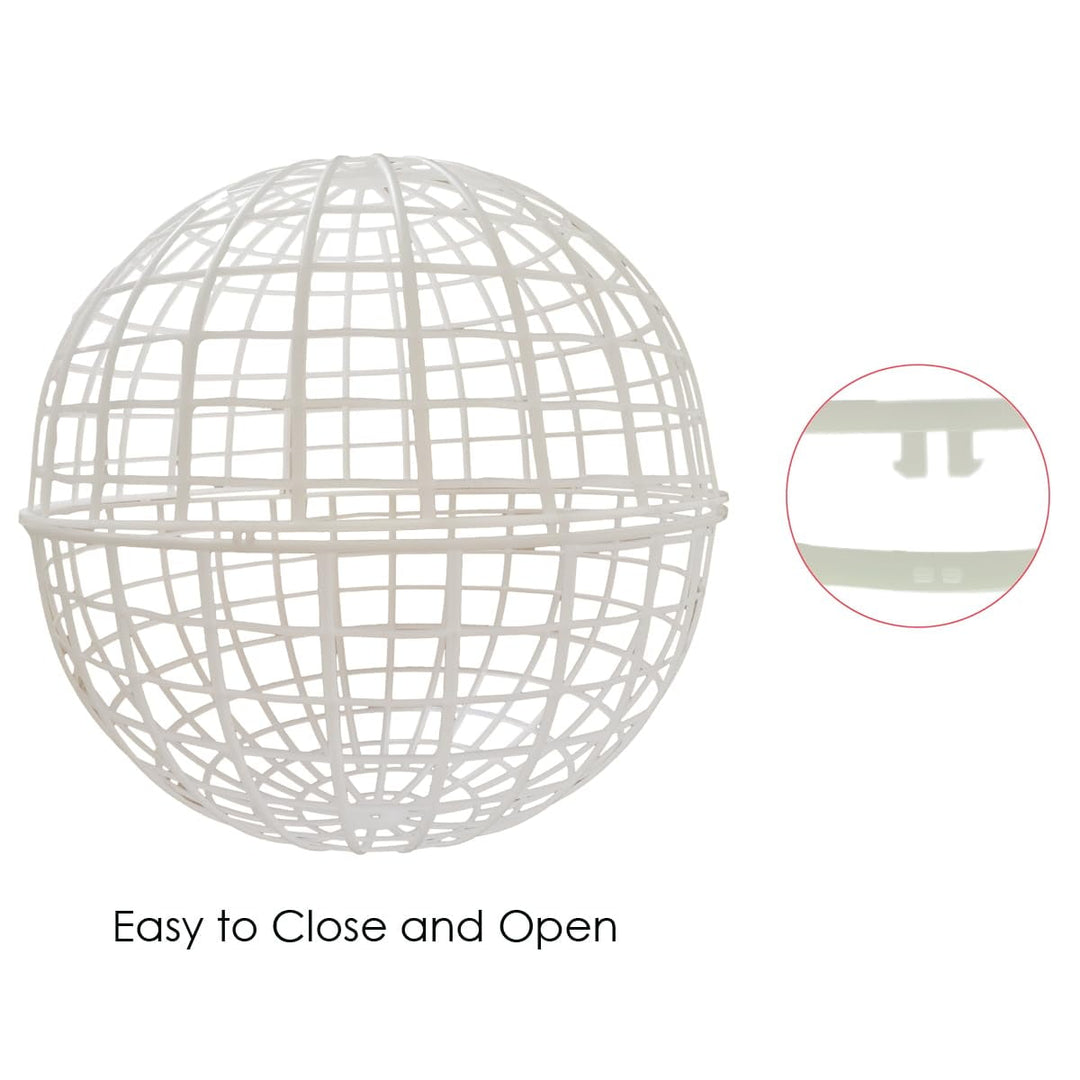 20CM Ball-Shaped Movable Chicken Coop, Outdoor Rollable Round Chicken Cage, Rabbits Ducks Safe Walking Cage, Chicks Ball Cage for Pet Outdoor Farm Use