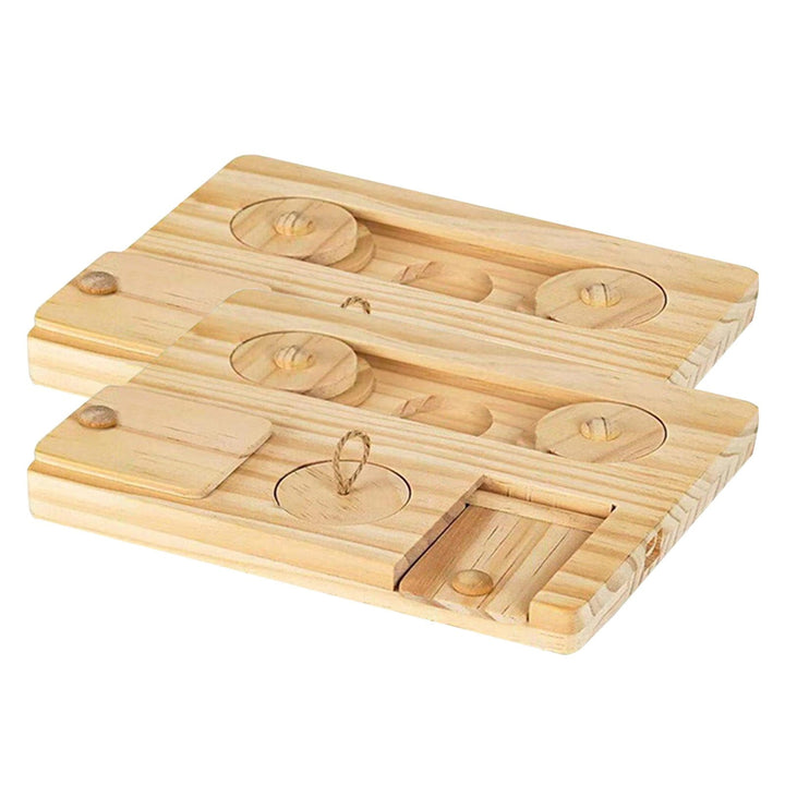 Pig Foraging Toys 6 In 1 Hamsters Wooden Interactive Enrichment Toys Dispenser For Small Animal Funny Toys For Rabbits Bunny And Gerbils