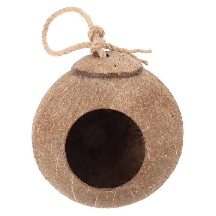 MUSEYA warm bird nest hammock Bird Hanging Hammock Light Brown Resting Place Indoor Use 1Pcs