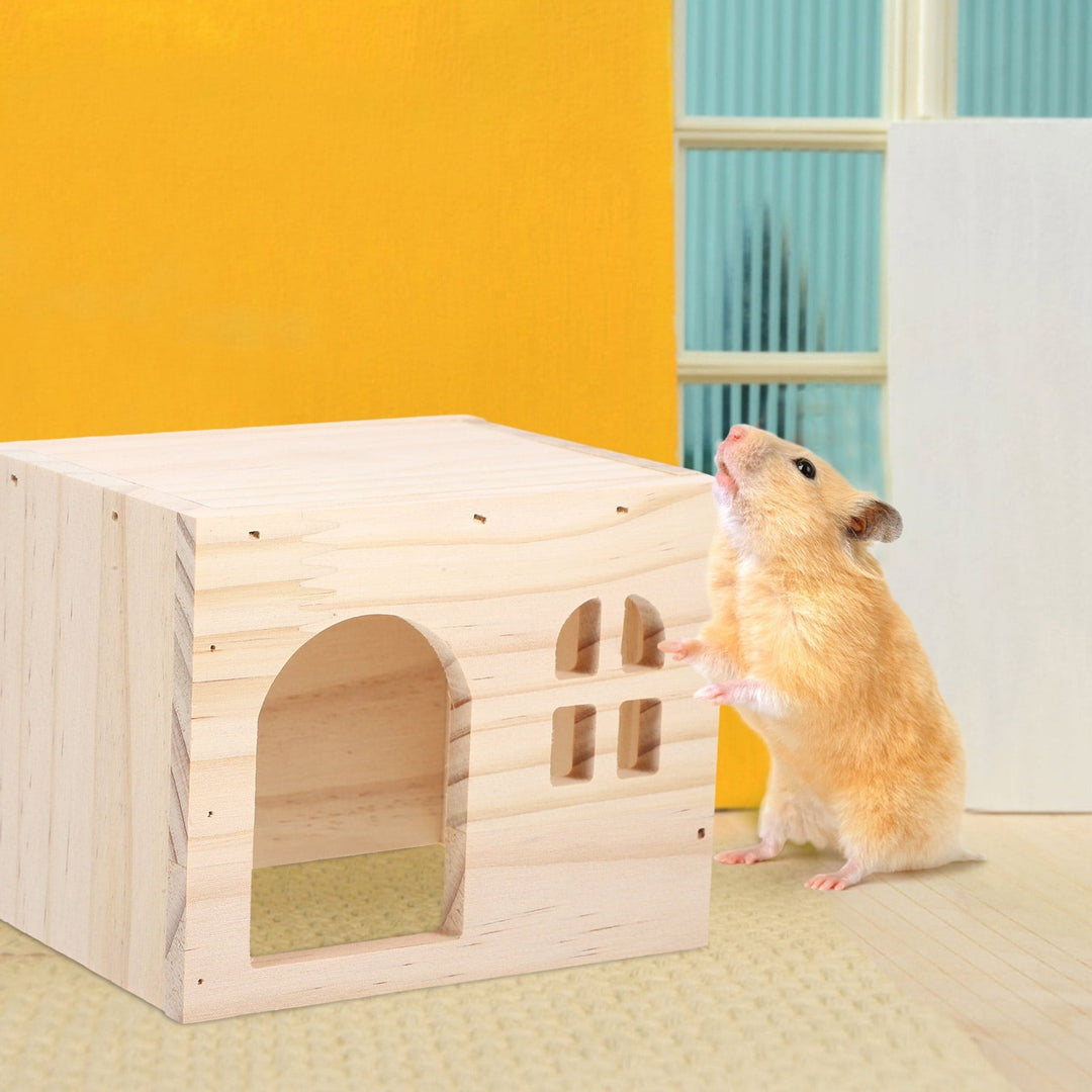 Hamster Hideout House Bunny Toy Rat House Pet Hamster Hiding Spot Mouse Hideouts Chinchilla Toys Rat Hideout