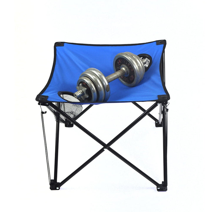 Raindrops Small Outdoor Folding Table Portable Picnic Table Blue 1Pack