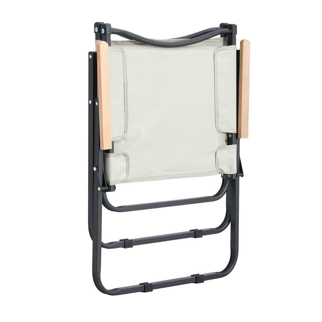 Outdoor Folding Chair for Camping, Picnics, Beach, Backyard, BBQ, Party, Patio, Beige