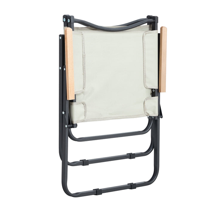 Outdoor Folding Chair for Camping, Picnics, Beach, Backyard, BBQ, Party, Patio, Beige
