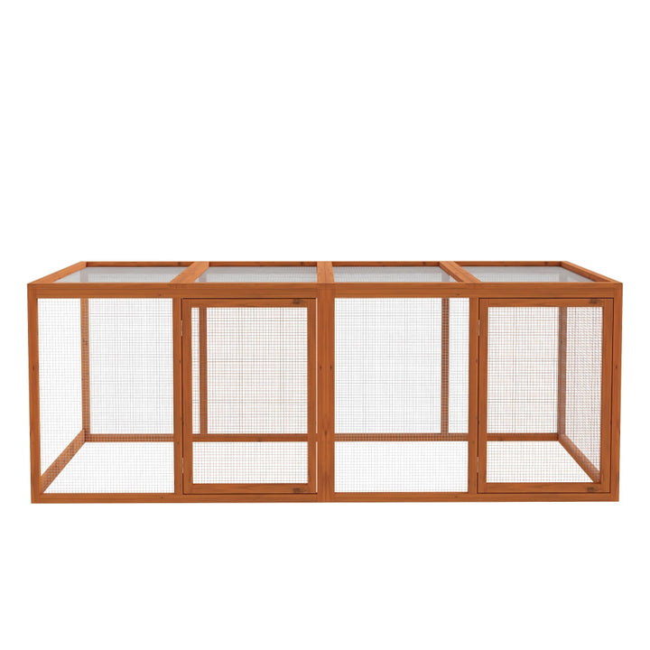 Spacious Chicken Run Cage with Four Accessible Doors - Versatile Chicken Coop and Playground for Happy, Healthy Chickens - Easy Access and Secure Environment for Your Flock