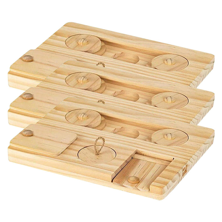 Pig Foraging Toys 6 In 1 Hamsters Wooden Interactive Enrichment Toys Dispenser For Small Animal Funny Toys For Rabbits Bunny And Gerbils