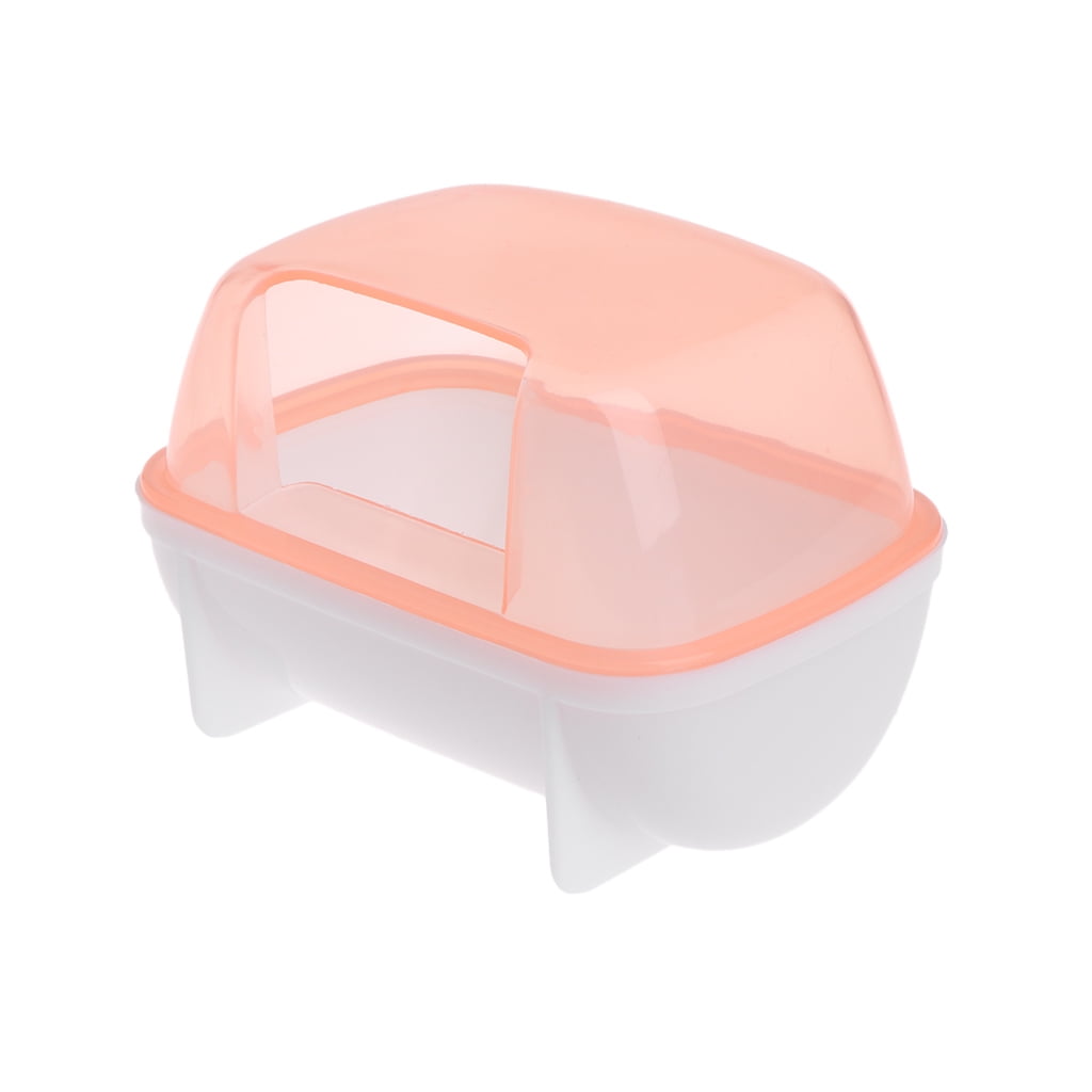CIYISON Cute Dwarf Hamster Bathroom Chinchilla Sauna Room Plastic Sand Bath House for Ferret Hedgehog Squirrel Small