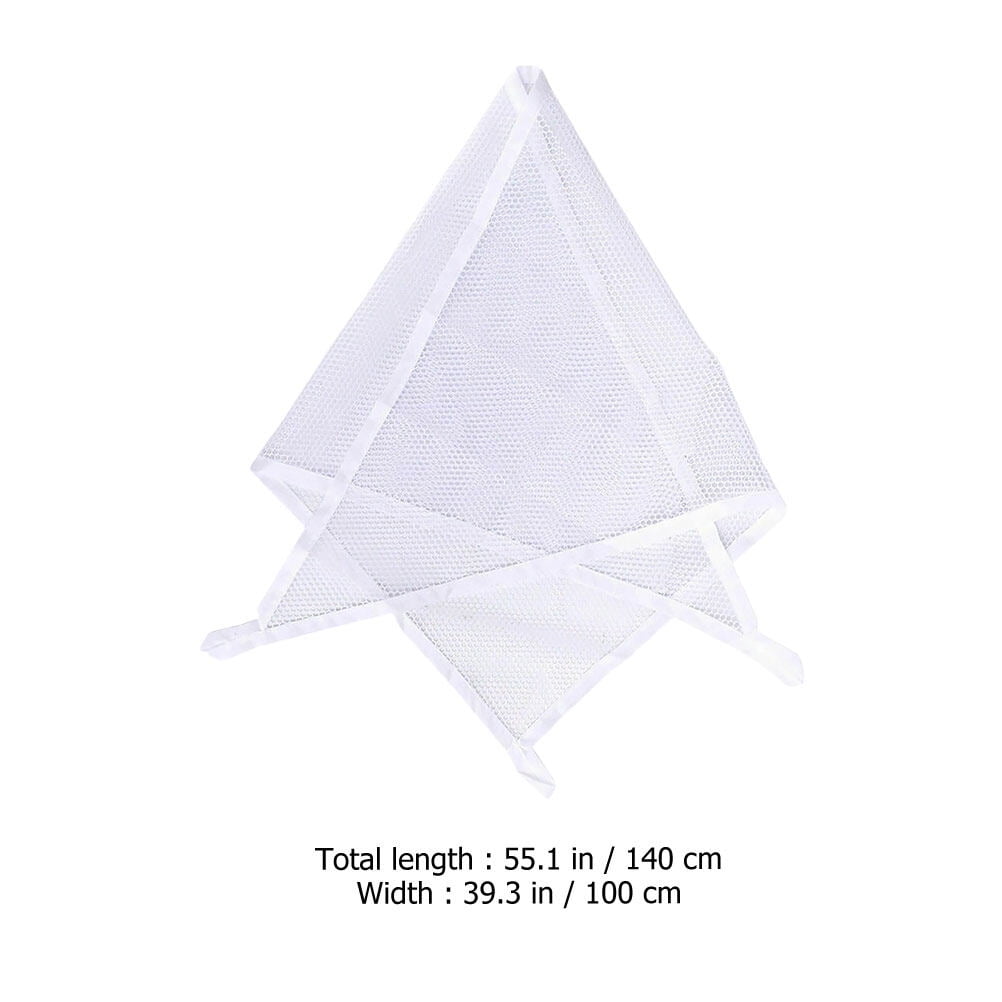Pretyzoom 1 Set Corner Large Toy Hammock Net White Gauze for Home Organization