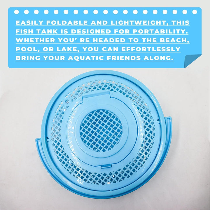 Fish Transport Container, Plasitc Fish Bowl, Beginner Tank, Great Concept for Catching and Release Critters, Beach, Pool and Lake