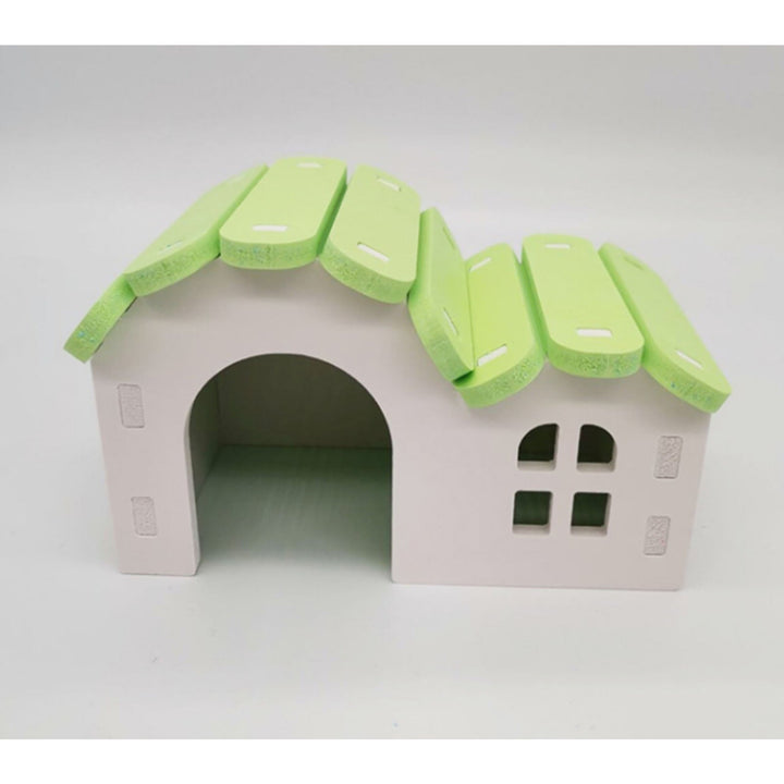 Durable Hamster & Mouse House for Furry Friends Green Small Animal Hideaway
