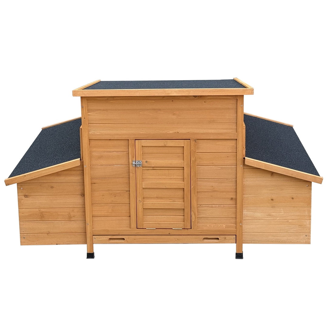 Large Wood Chicken Coop Backyard Hen House 4-6 Chickens
