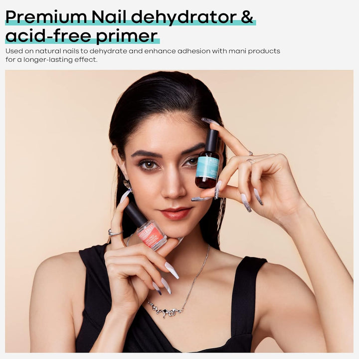 Modelones 15ml Gel Top Coat | Super Shiny No Wipe Base & Top Coat Set
