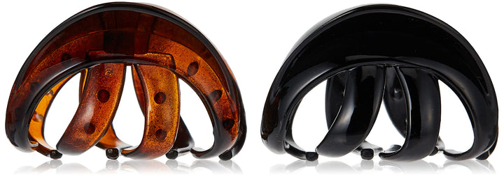 GOODY WoMen Slideproof Wingless Claw Clip, Small, Assorted, 2 Count