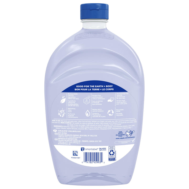 Softsoap Clear Liquid Hand Soap Refill, Refreshing Clean Scent, Aquarium Series - 50 Oz, Pack of 1