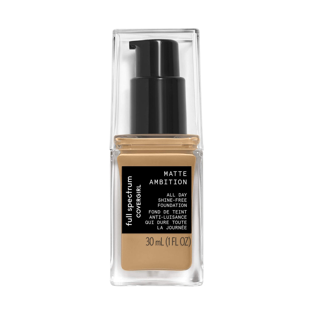 COVERGIRL Matte Ambition, All Day Foundation, Medium Golden, 1.01 Ounce