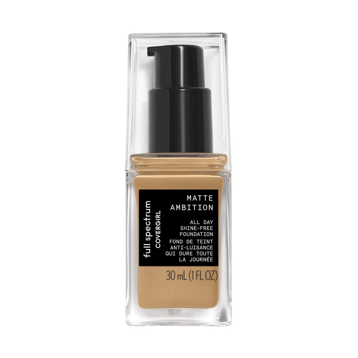 COVERGIRL Matte Ambition, All Day Foundation, Medium Golden, 1.01 Ounce