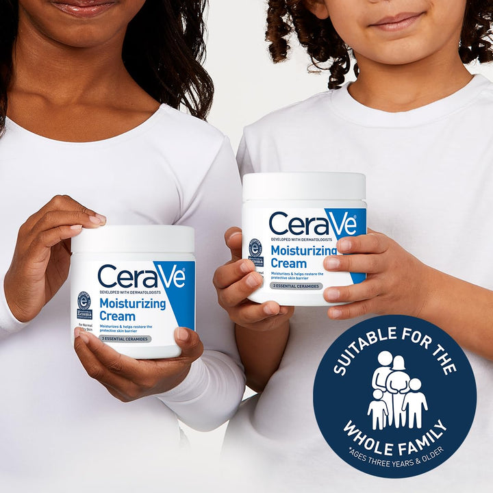 CeraVe Moisturizing Cream | Face & Body Moisturizer for Normal to Dry Skin - 8 Fl Oz