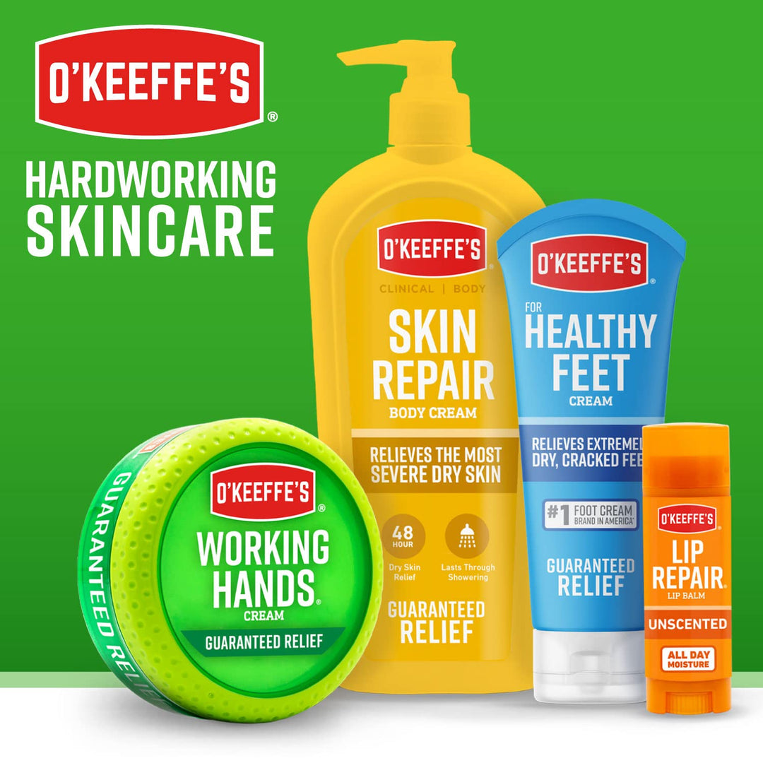 O'Keeffe's Lip Repair Lip Balm With Cooling Relief for Dry, Cracked Lips - Stick (Twin Pack) - Moisturizer for Extremely Cracked, Dry Lips