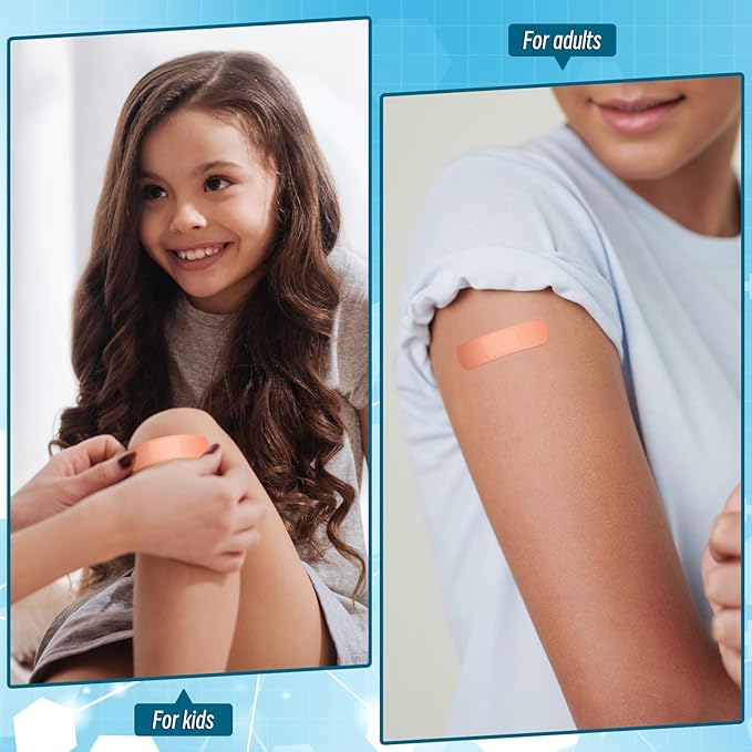 Timgle 5000 Pcs 3/4" x 3" Adhesive Bandages Bulk Waterproof Adhesive Breathable Bandages for Sensitive Skin School Nurses Businesses Travel First Aid Kits Homeless Care Supplies Donations