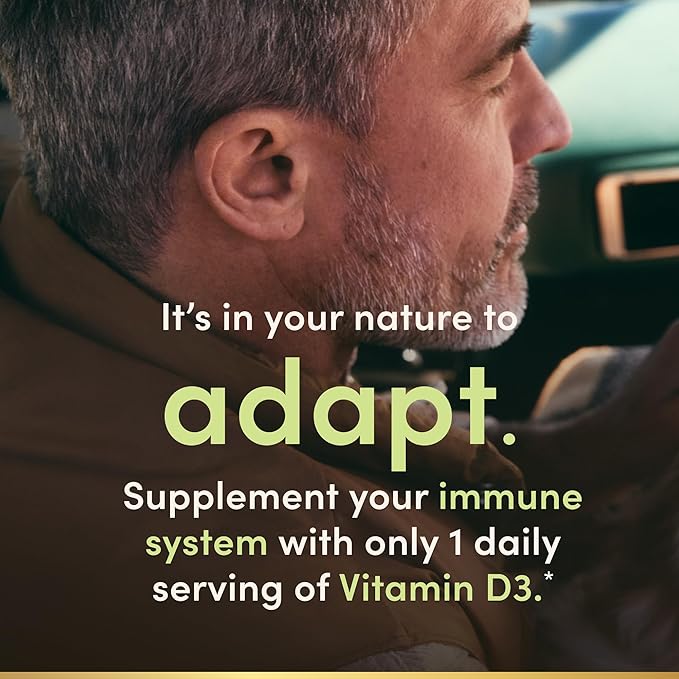 Nature's Bounty Vitamin D3 5000 IU Softgels, Rapid Release, Immune Support, Vitamin D Supplements, 240 Ct
