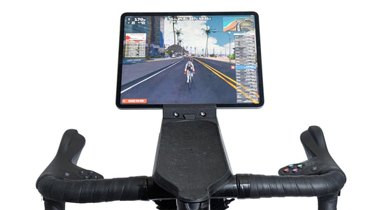 Zwift Ride Bicycle Tablet Mount Extension, Indoor Cycling Handlebar Device Holder, Zwift Ride Compatible, Black