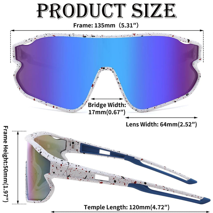 Youth Baseball Sunglasses For Boys Girls,UV400 Kids Sports Sunglasses,Cycling glasse Running Golf