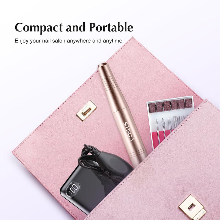 Professional Electric Nail Drill Kit | Portable Acrylic & Gel Nail File Tools